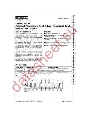 DM74ALS573BWM datasheet  